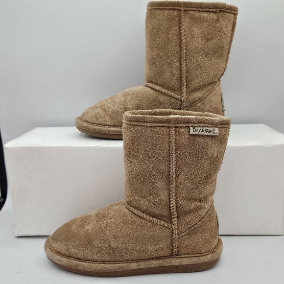 Bearpaw Emma suede sherpa fleece lined waterproof winter boots size 12 - Picture 2 of 16